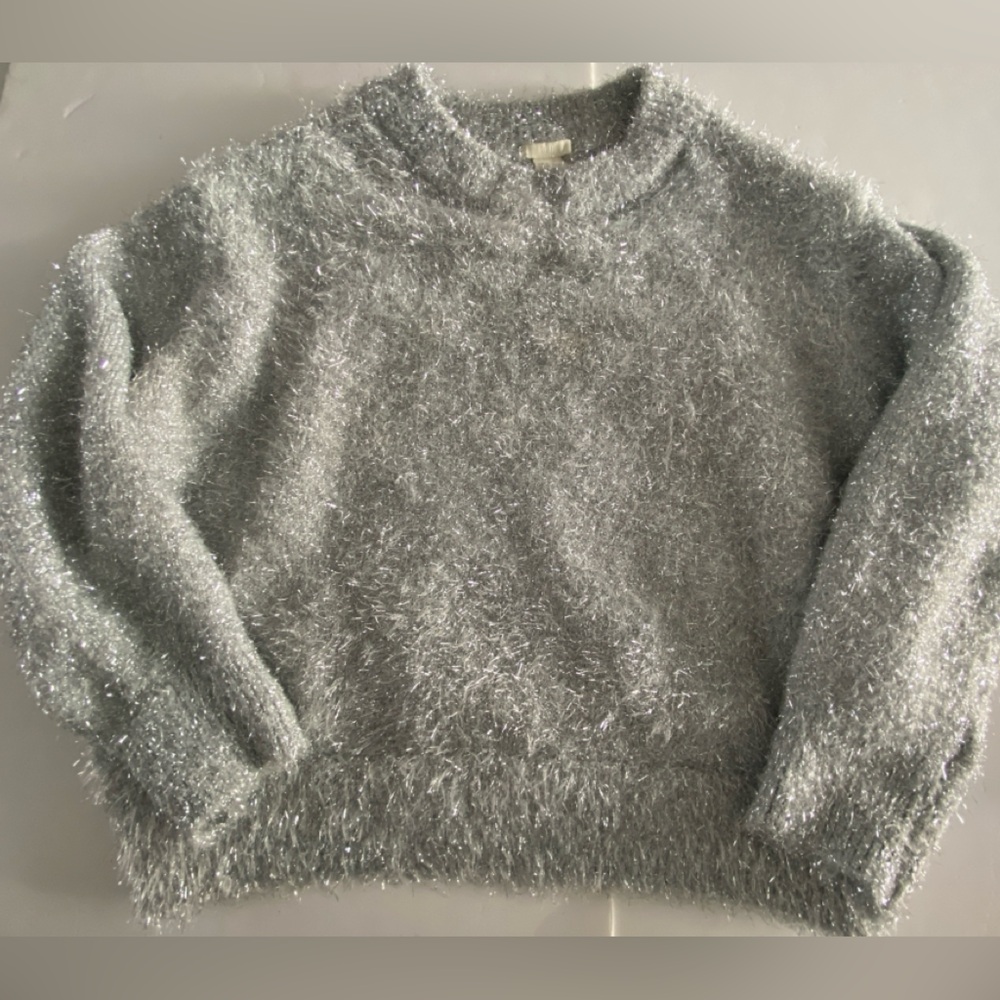 Festive H&M holiday tinsel Gray Women's Sweater